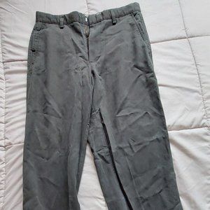 Dockers mens olive green dress pants 30 x 30 flat front classic fit